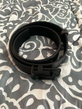 Men's Black FF Belt with Matte Black Buckle